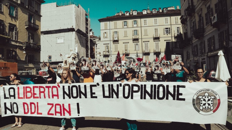 “La libertà non è un’opinione – no DDL Zan”