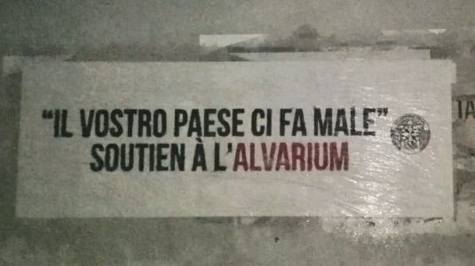 “Il vostro paese ci fa male” soutien à l’Alvarium