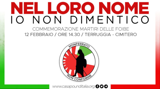 Commemorazione MARTIRI DELLE FOIBE a Terruggia