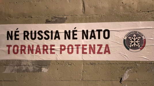 Guerra in Ucraina, CasaPound: “Né Russia né Nato, Italia torni potenza  e fondi un’altra Europa”