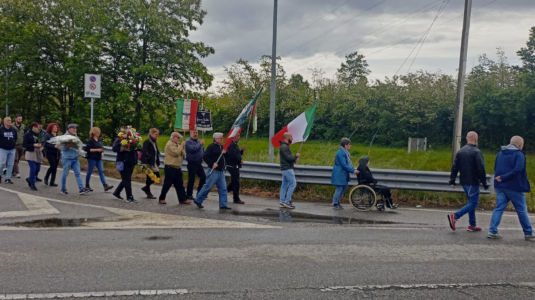 CasaPound a Vercelli ricorda i militi della RSI fucilati a guerra finita