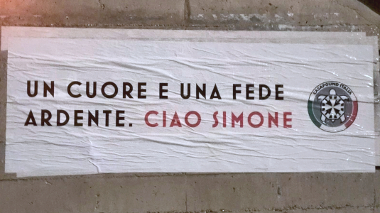 UN CUORE E UNA FEDE ARDENTE. CIAO SIMONE